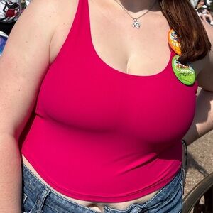 Old Navy Active Fuchsia Athletic Top